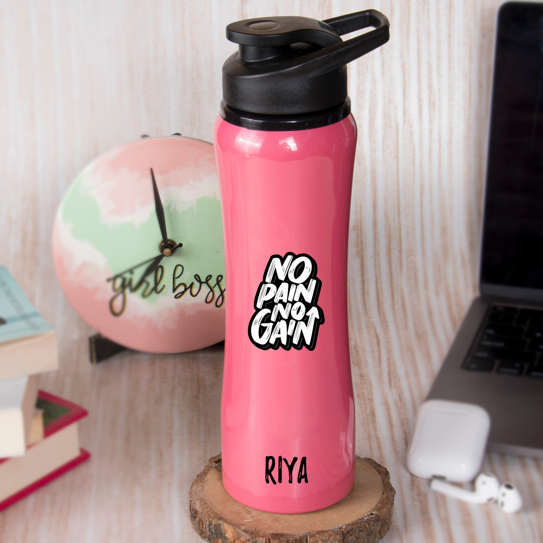 Personalised Water Bottle - Pink