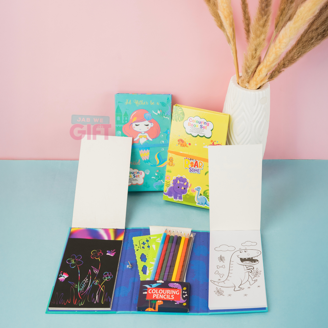 Personalised On The Go Coloring Book with Color Pencils [Kids Special]