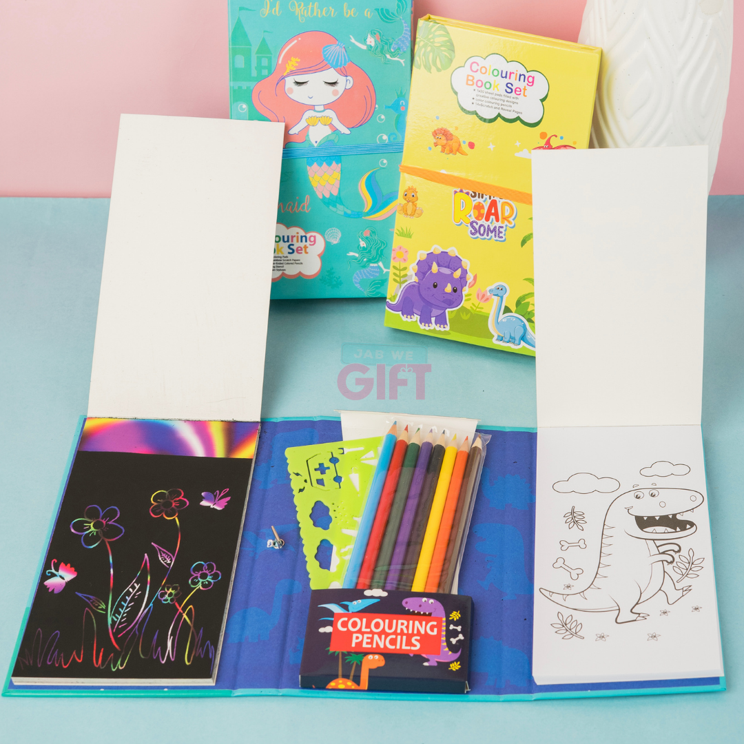 Personalised On The Go Coloring Book with Color Pencils [Kids Special]