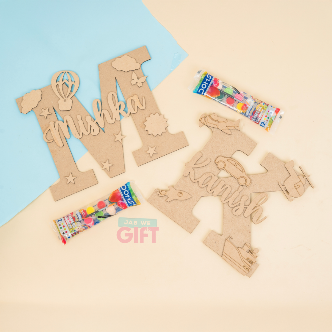 Personalised DIY Monogram Nameplate [Kids Special]
