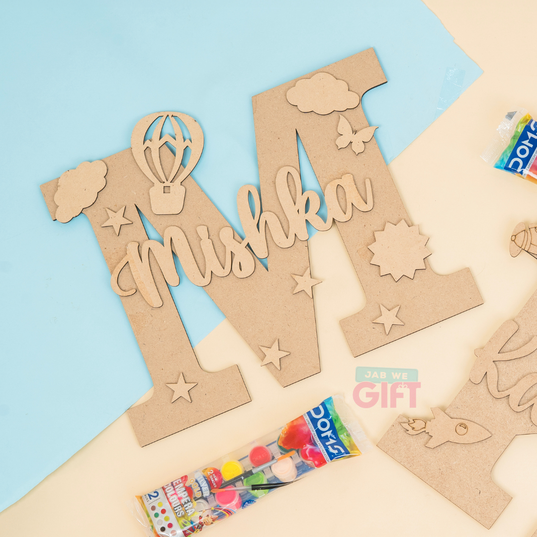 Personalised DIY Monogram Nameplate [Kids Special]