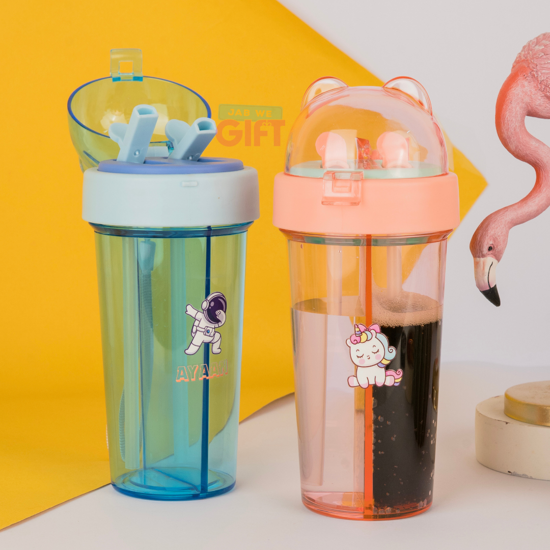 Personalised 2 in 1 Partition Sipper Bottle [Kids Special]
