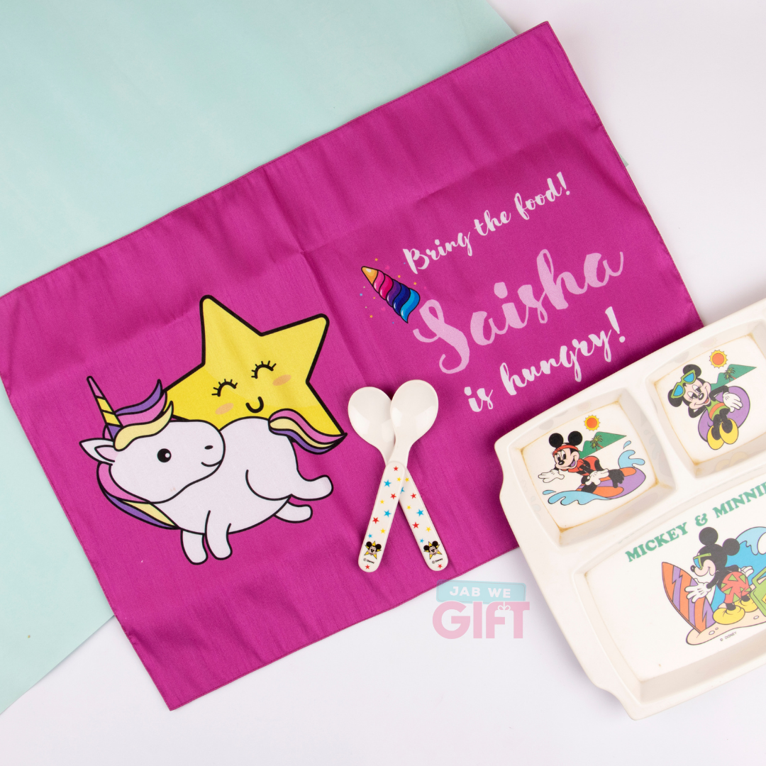Personalised Cloth Food Mat [Kids Special]