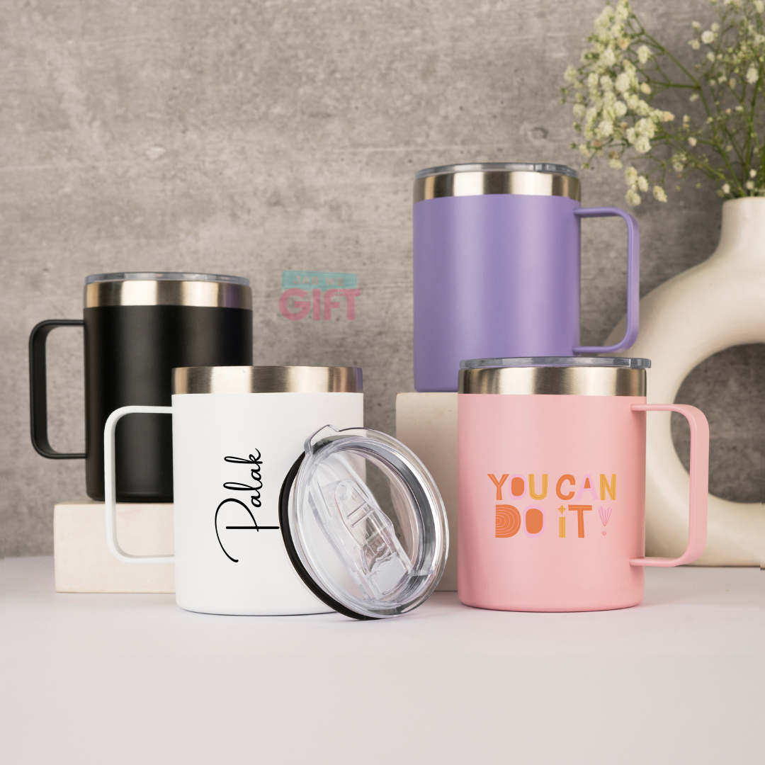 Personalised Insulated Mug with handle