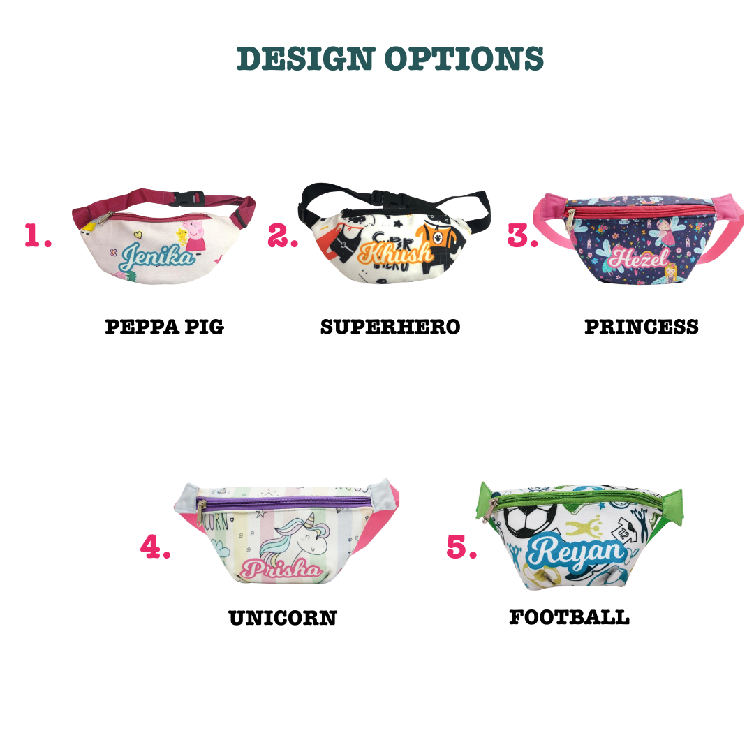 Personalised Themed Waist Bag [Kids Special]