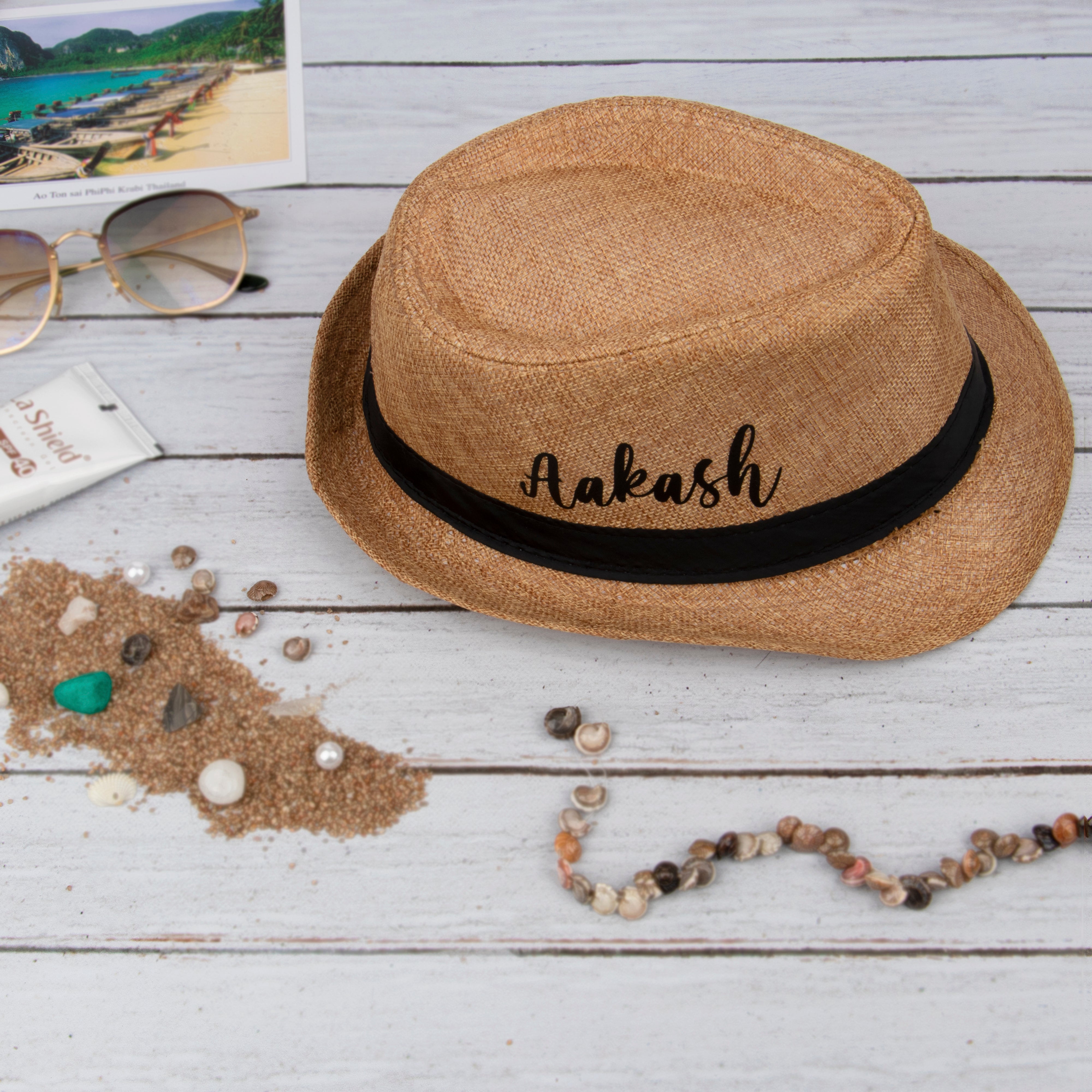 Personalised Mens Beach Hat