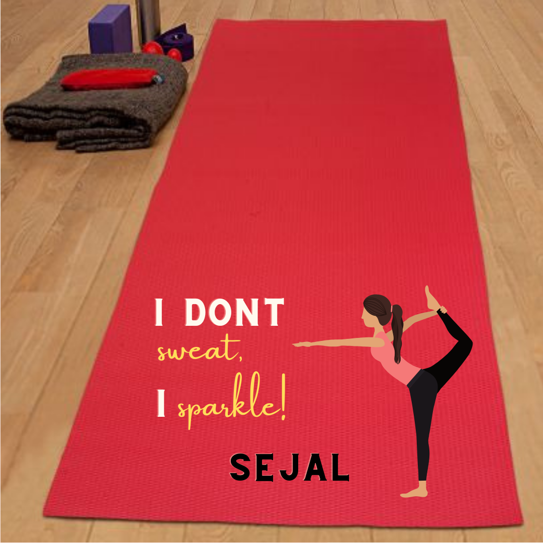 Personalised Yoga Mat Sparkle