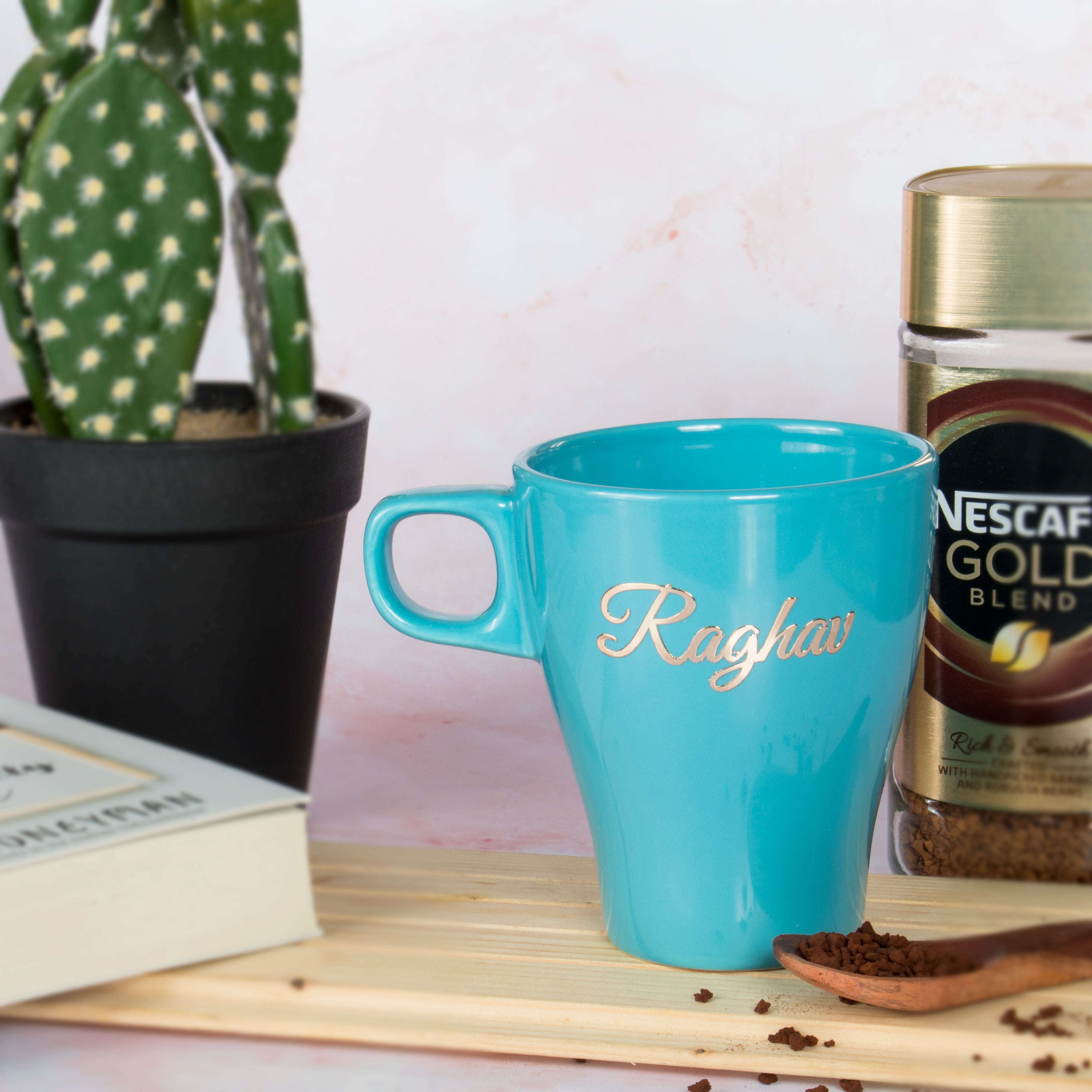 Personalised Mug - Aqua Blue