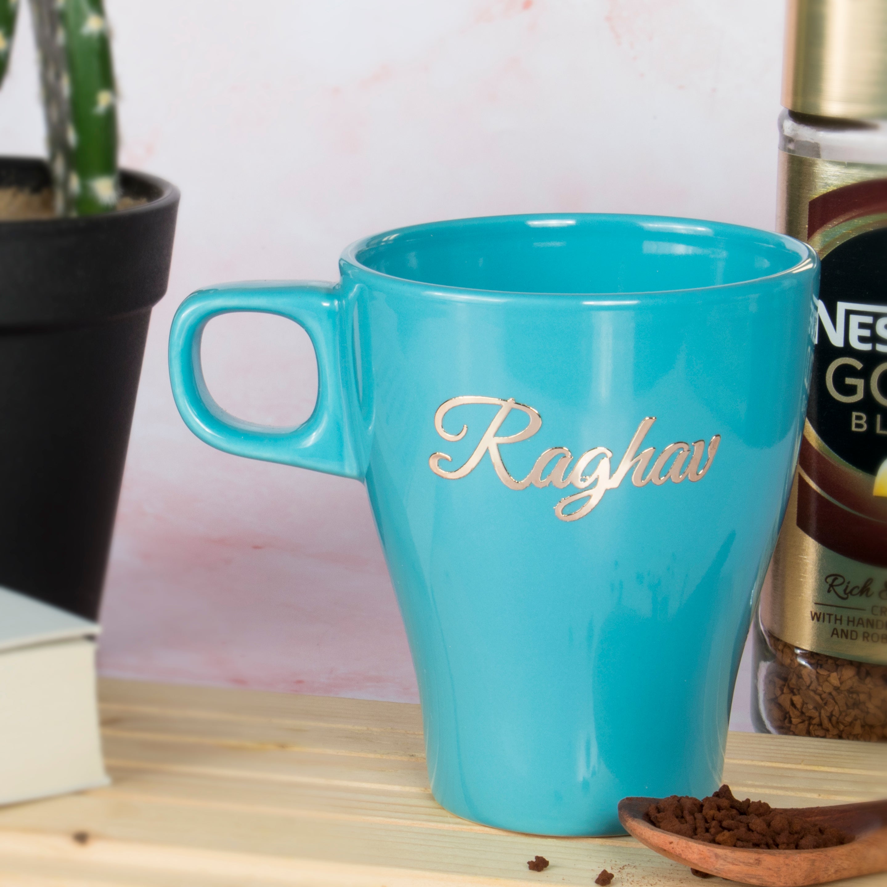 Personalised Mug - Aqua Blue