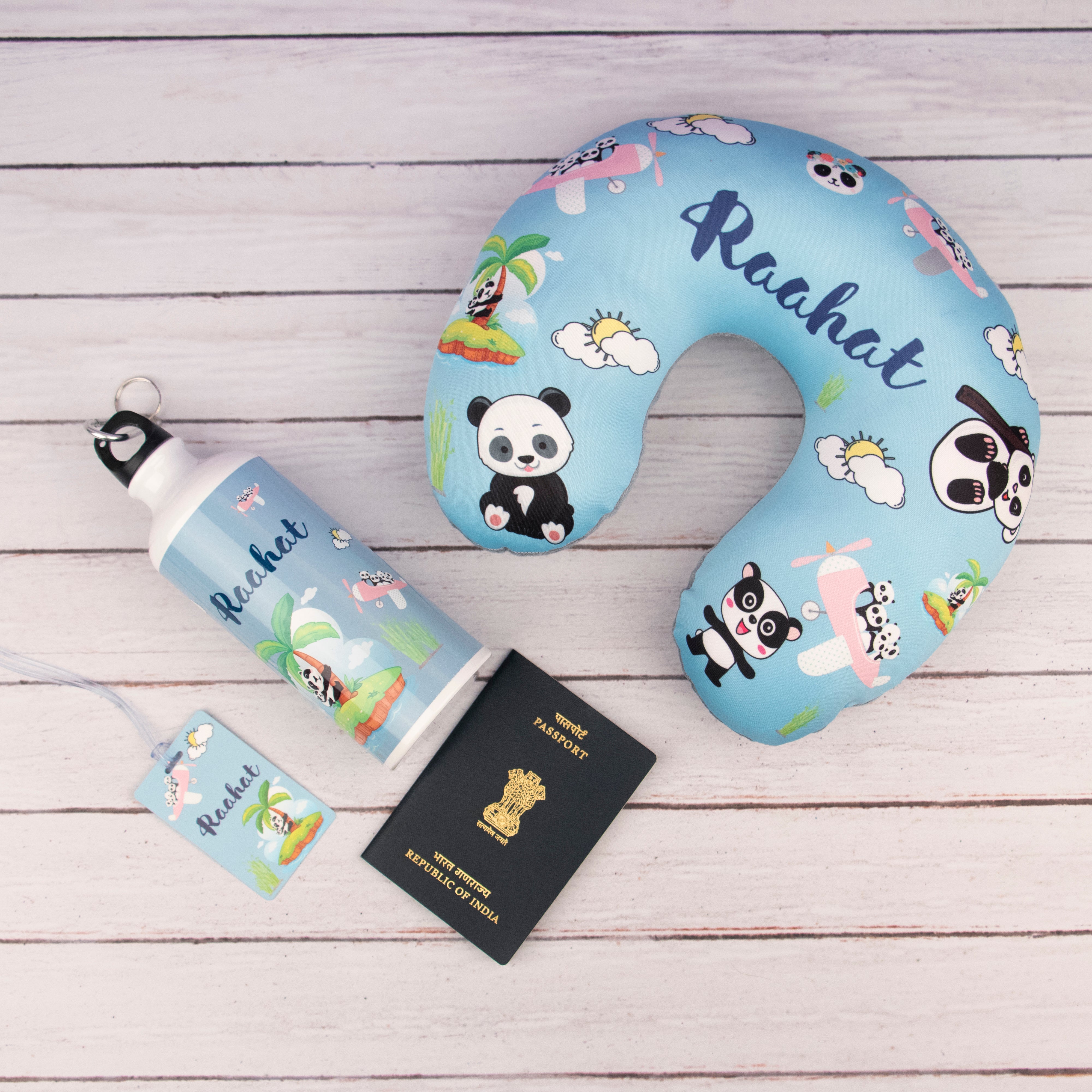 Personalised Kids Travel Combo - Panda [Kids Special]