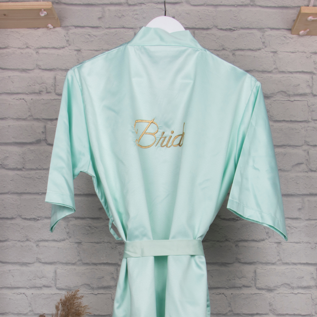 personalised satin robes