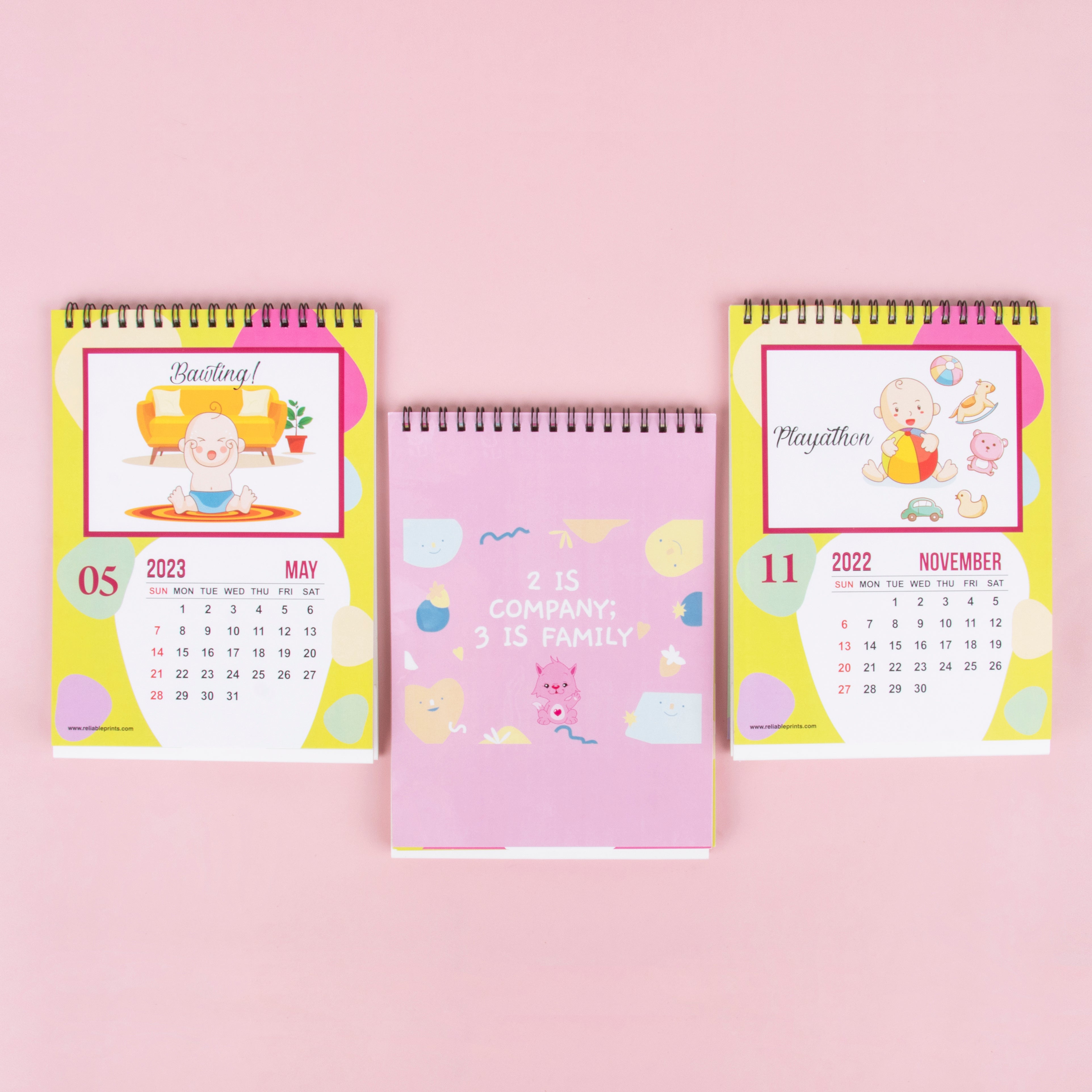 Personalised Calendar - Baby Growth - Hello Kitty