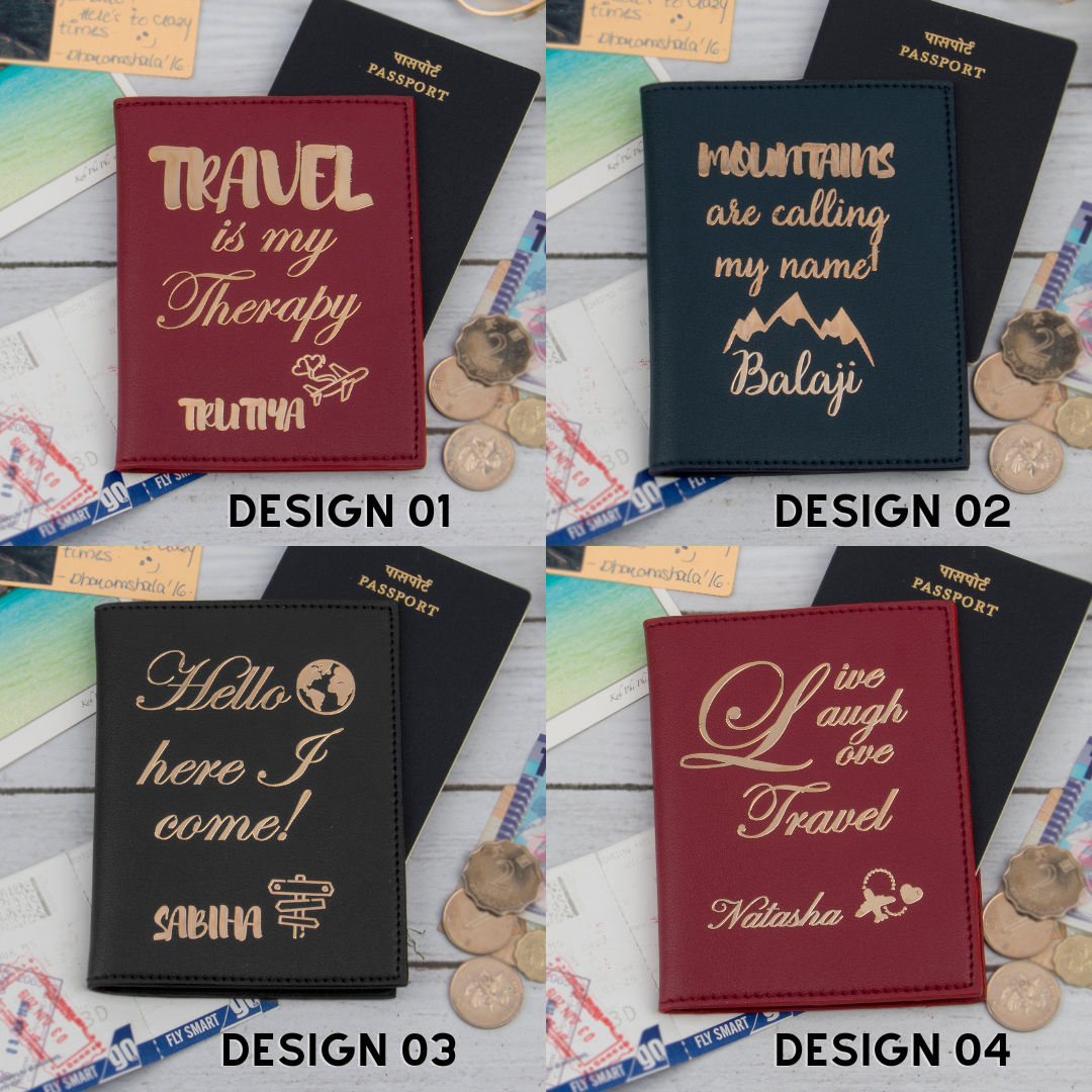 Personalised Couple Passport Covers - Quotes