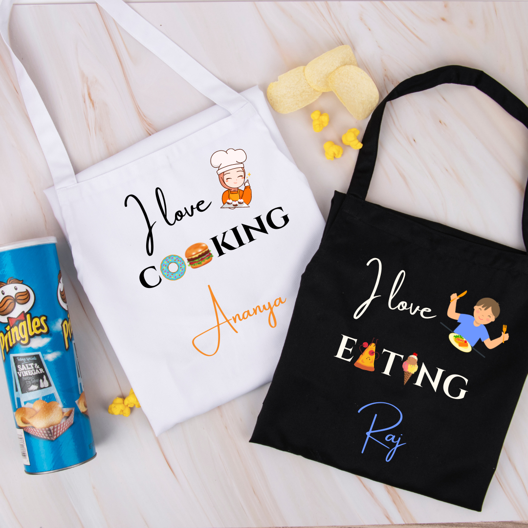 Personalised Couple Aprons - Cooking/Eating