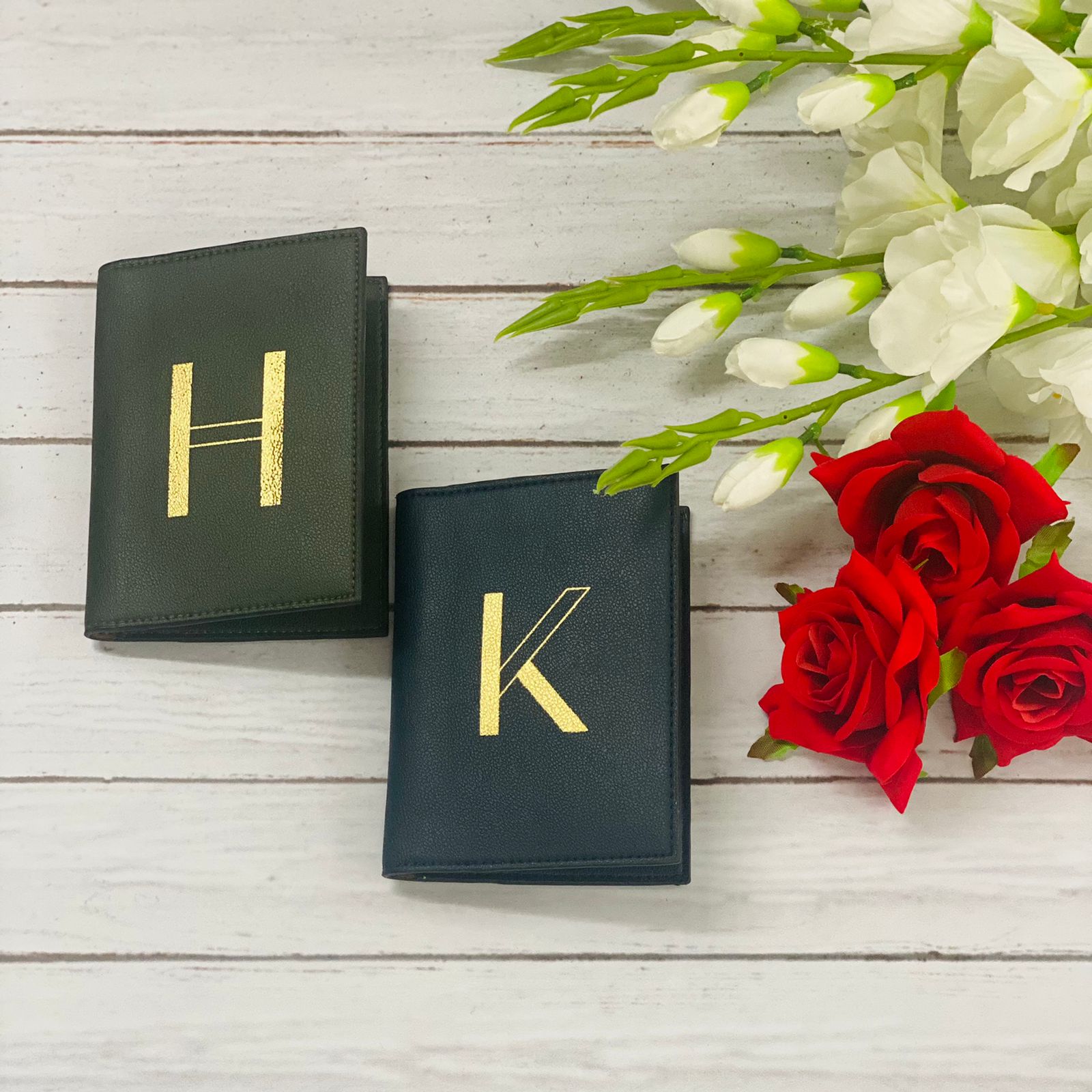 Personalised Couple Passport Covers - Initials